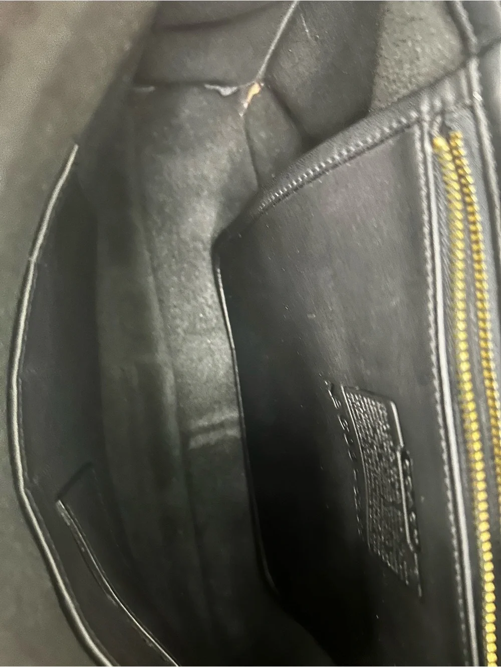 Coach Lexington G03 5265 black leather briefcase Brass  Messenger Bag Vintage